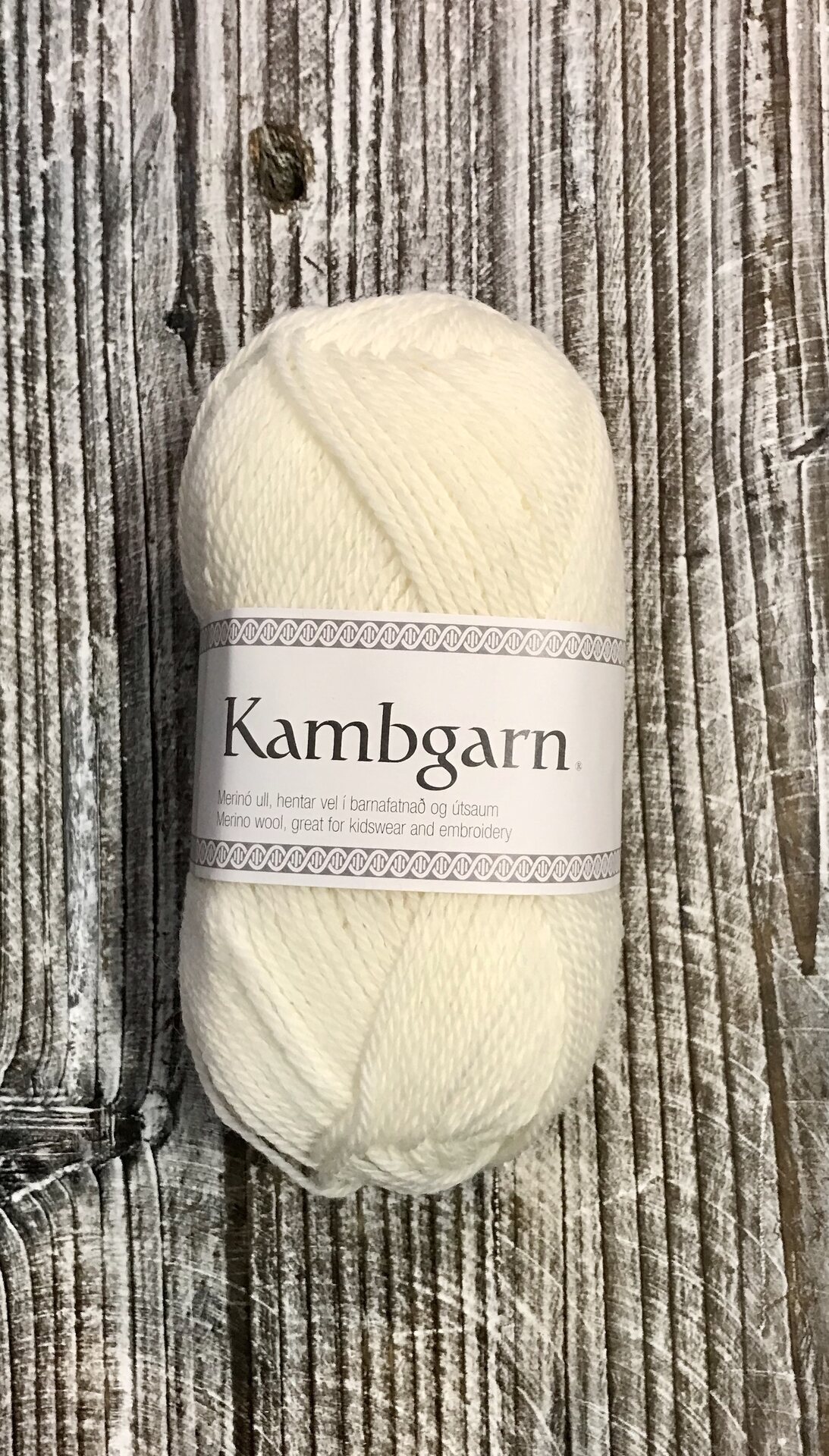 Istex Kambgarn 0051 luonnonvalkoinen