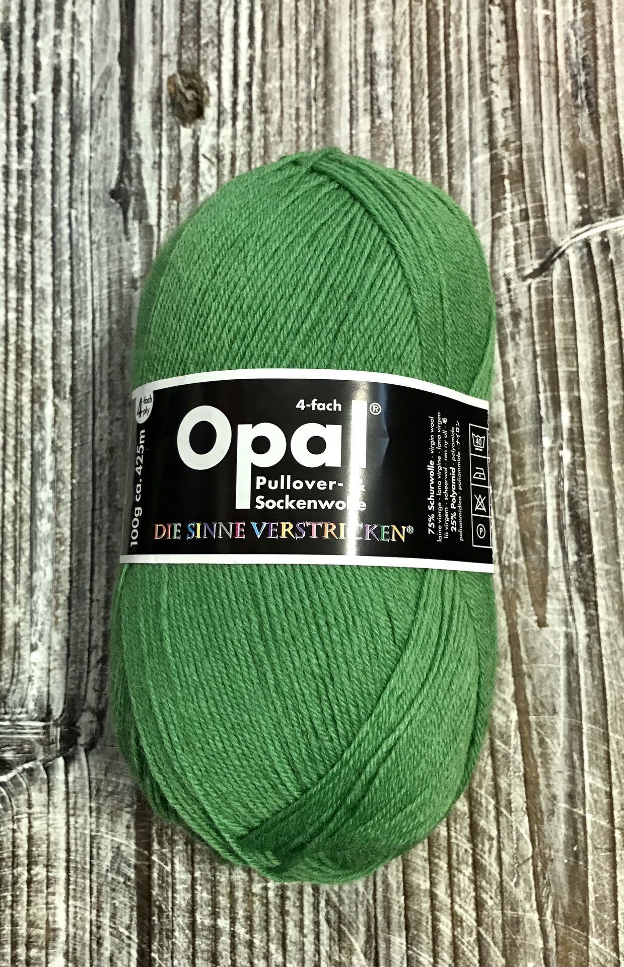 Opal 4-säikeinen sukkalanka 1990 vihreä