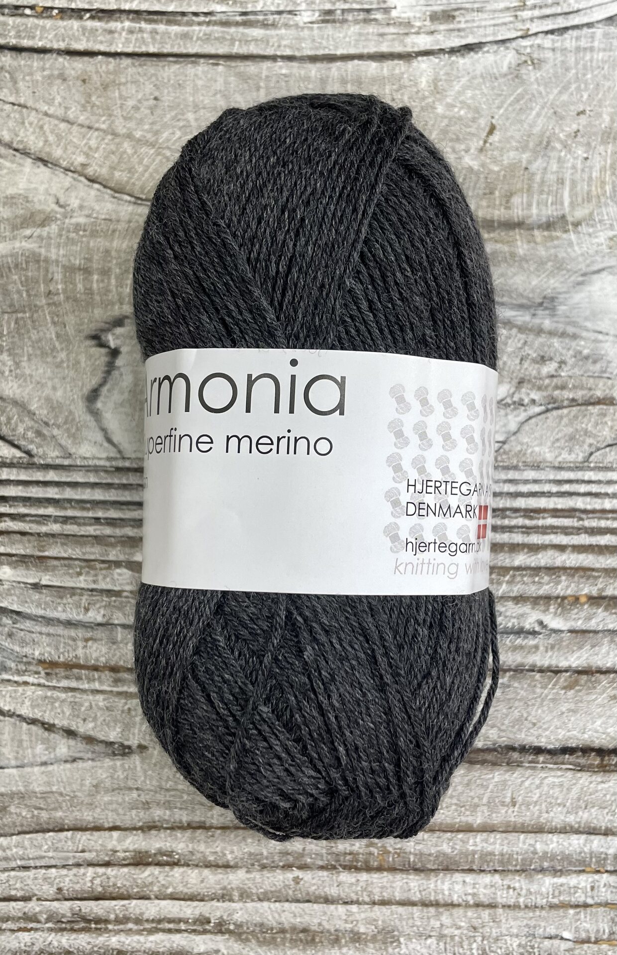 Hjertegarn Armonia 403 hiilenharmaa