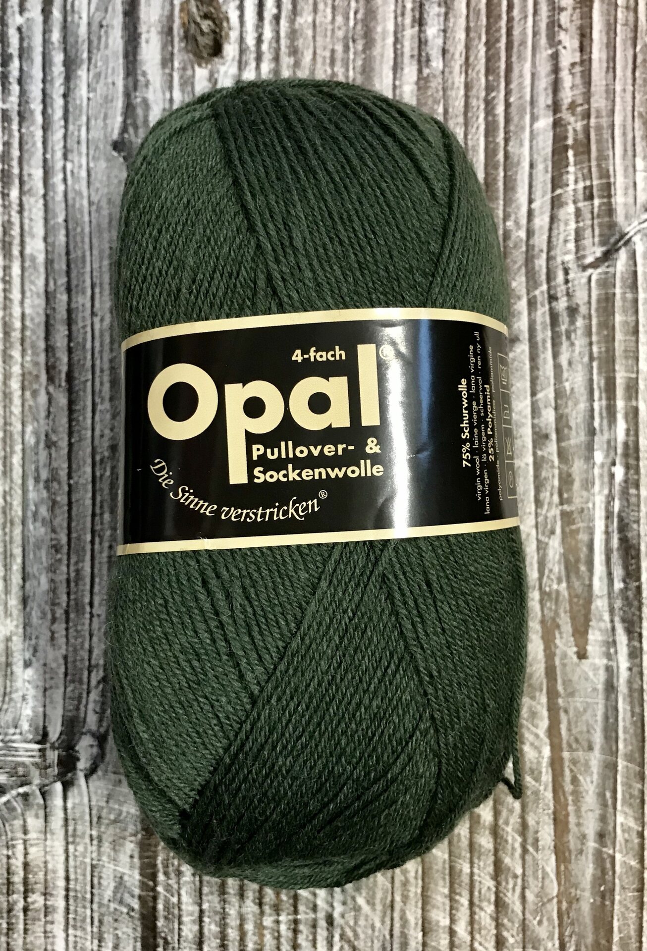 Opal 4-säikeinen sukkalanka 5184 oliivinvihreä