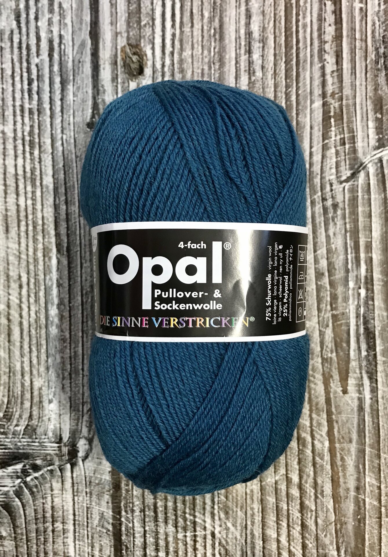 Opal 4-säikeinen sukkalanka 5187 petrooli