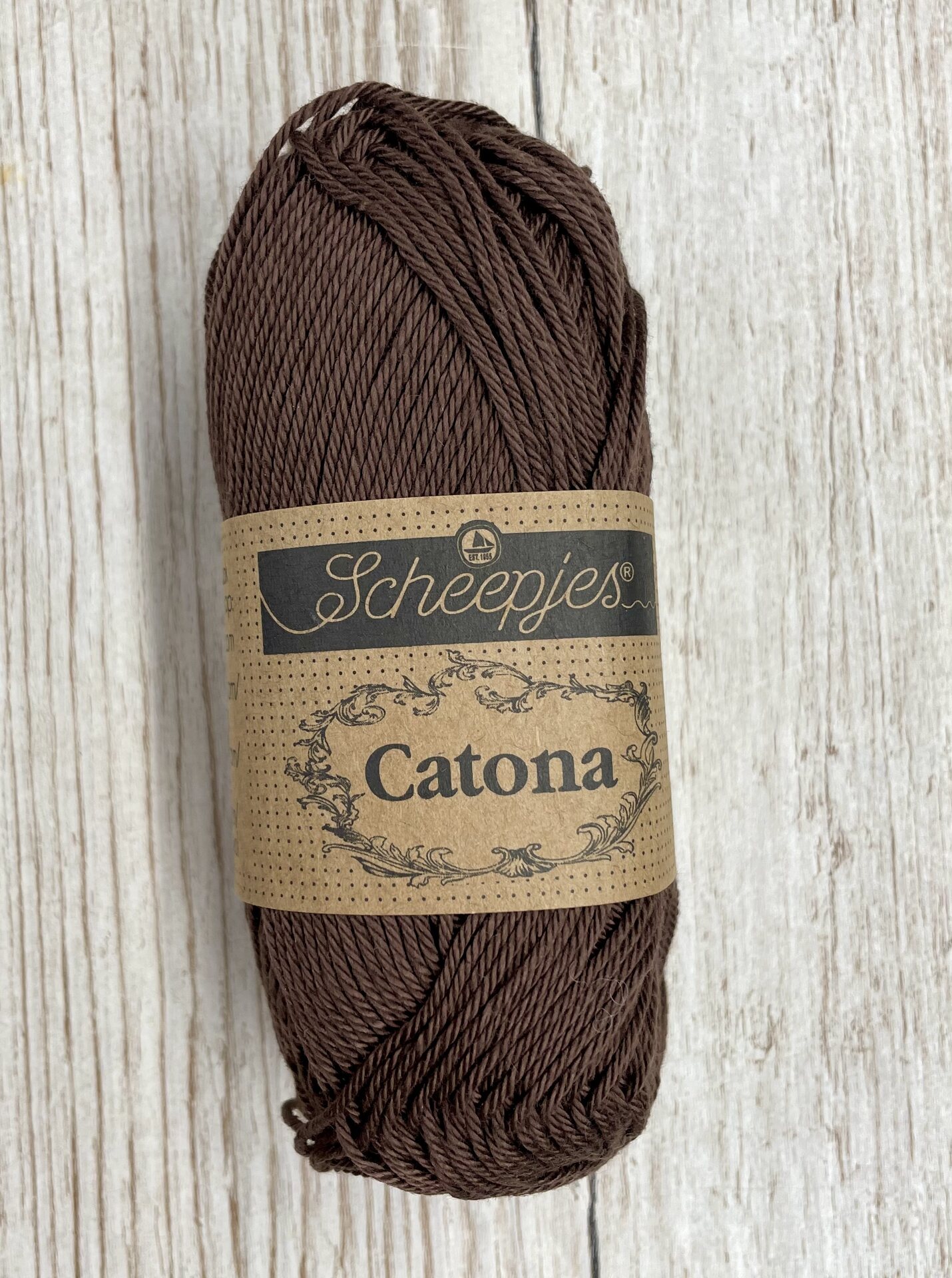 Scheepjes Catona 50 g 162 suklaanruskea