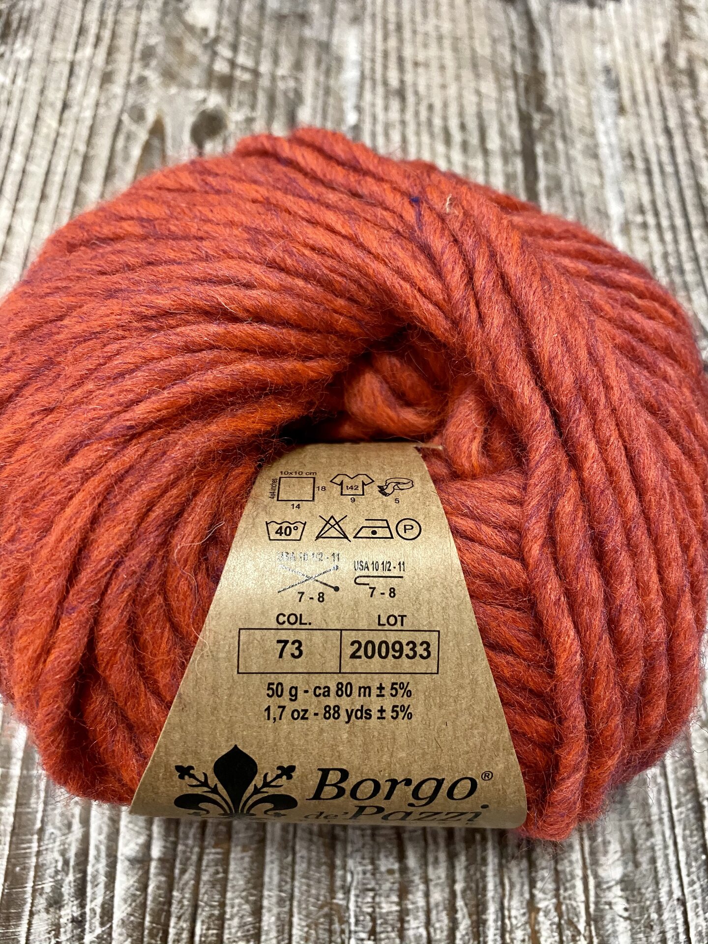 Borgo de'Pazzi Luna 73 punaoranssi