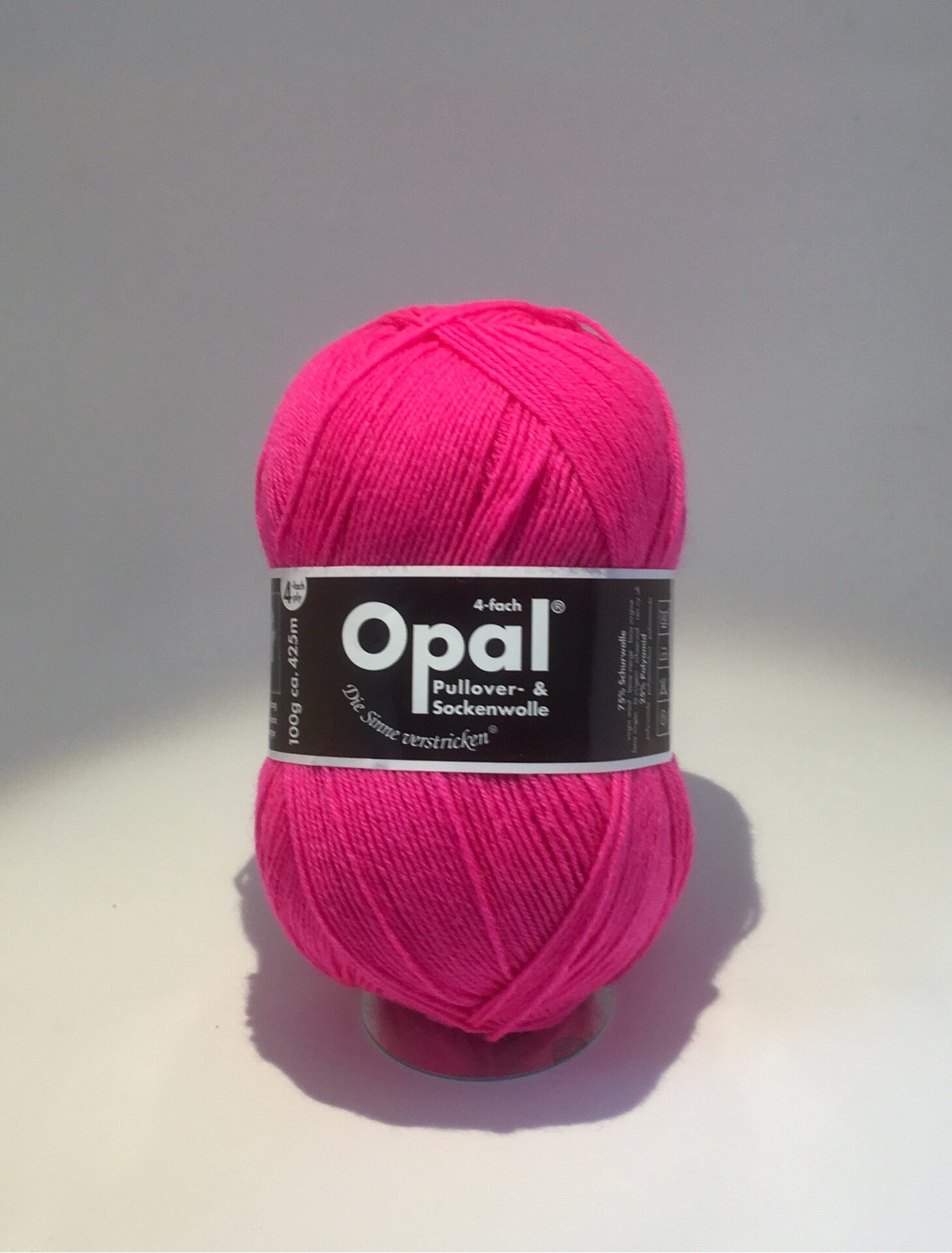 Opal 4-säikeinen sukkalanka 2010 neon pinkki