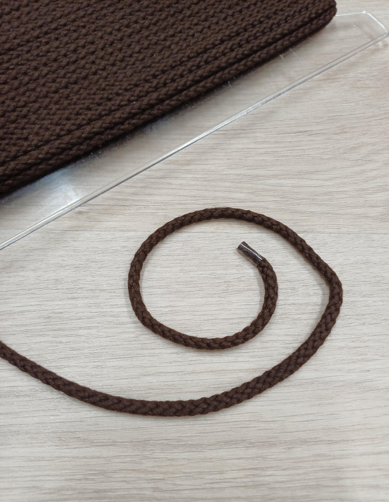 Union Knopf Puuvillanyöri Ruskea