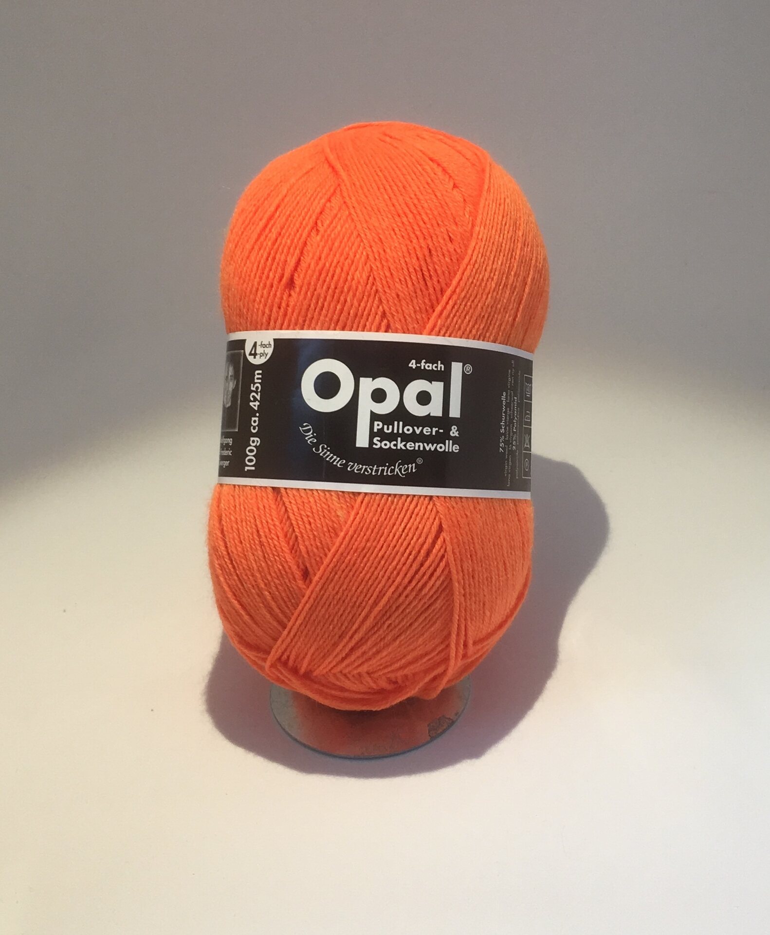 Opal 4-säikeinen sukkalanka 2013 neon oranssi