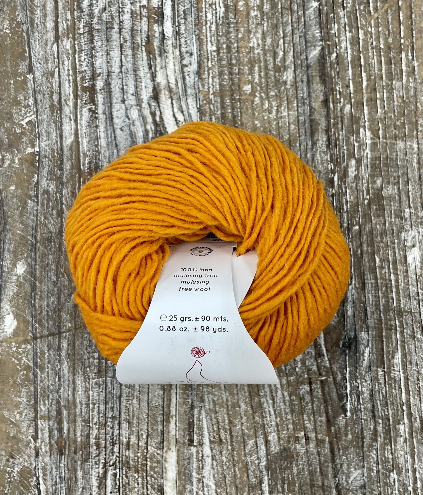 Laines du Nord Soft Carded Merino 6 napakka oranssi