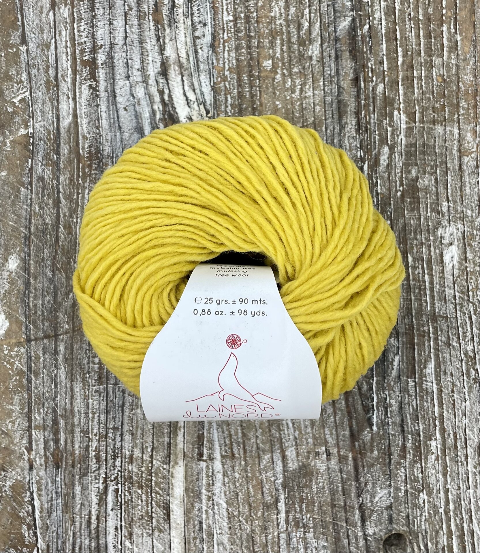 Laines du Nord Soft Carded Merino 5 sitruunan keltainen