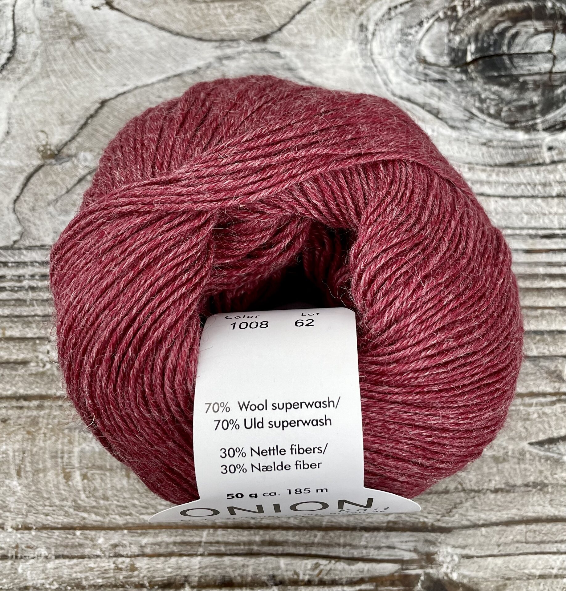 Onion Nettle sock 1008 puolukanpunainen