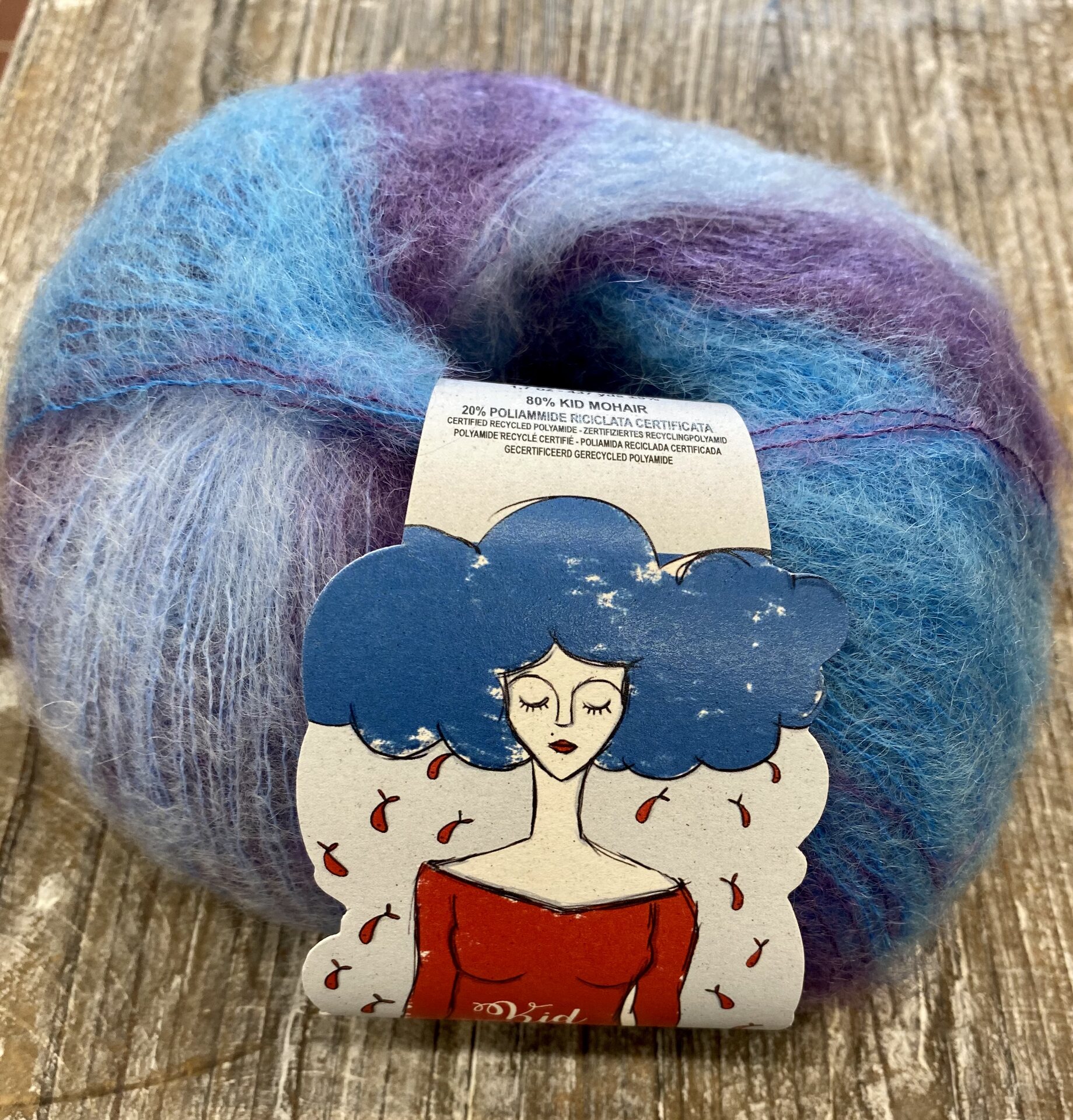 Borgo de'Pazzi Kid Mohair 1 sini-violetit