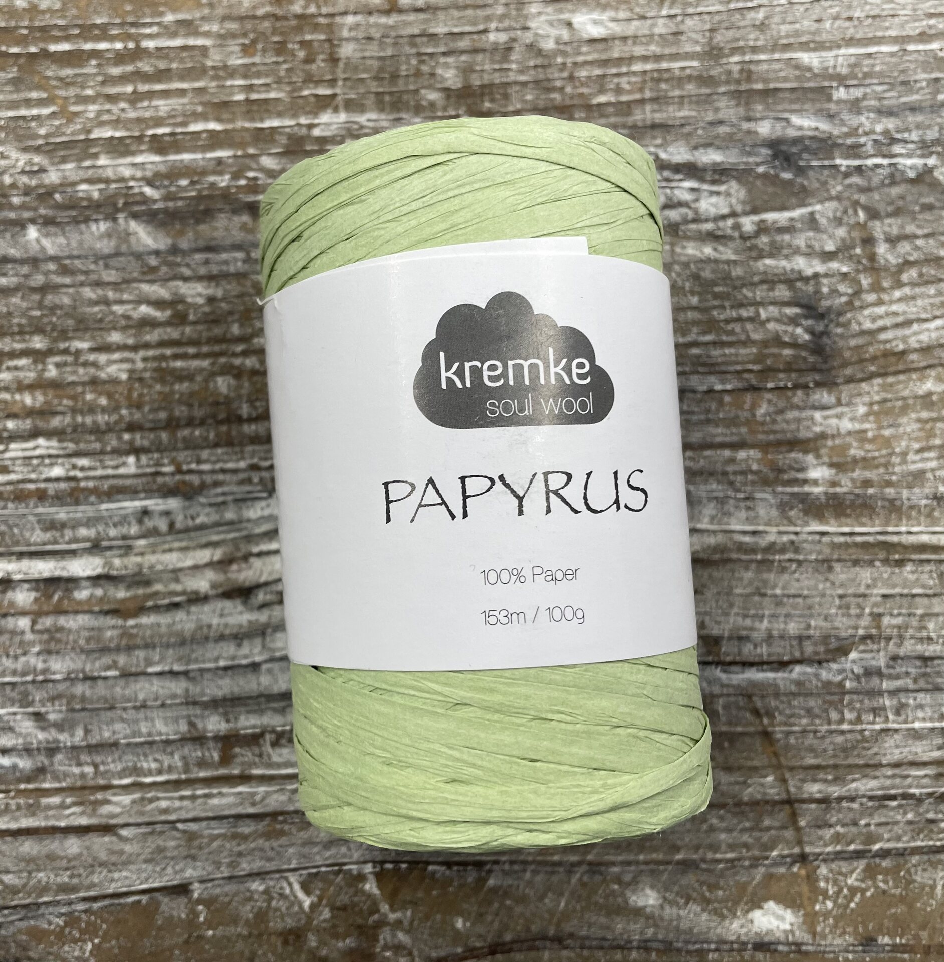 Kremke Soul Wool Papyrus 59 vaaleanvihreä