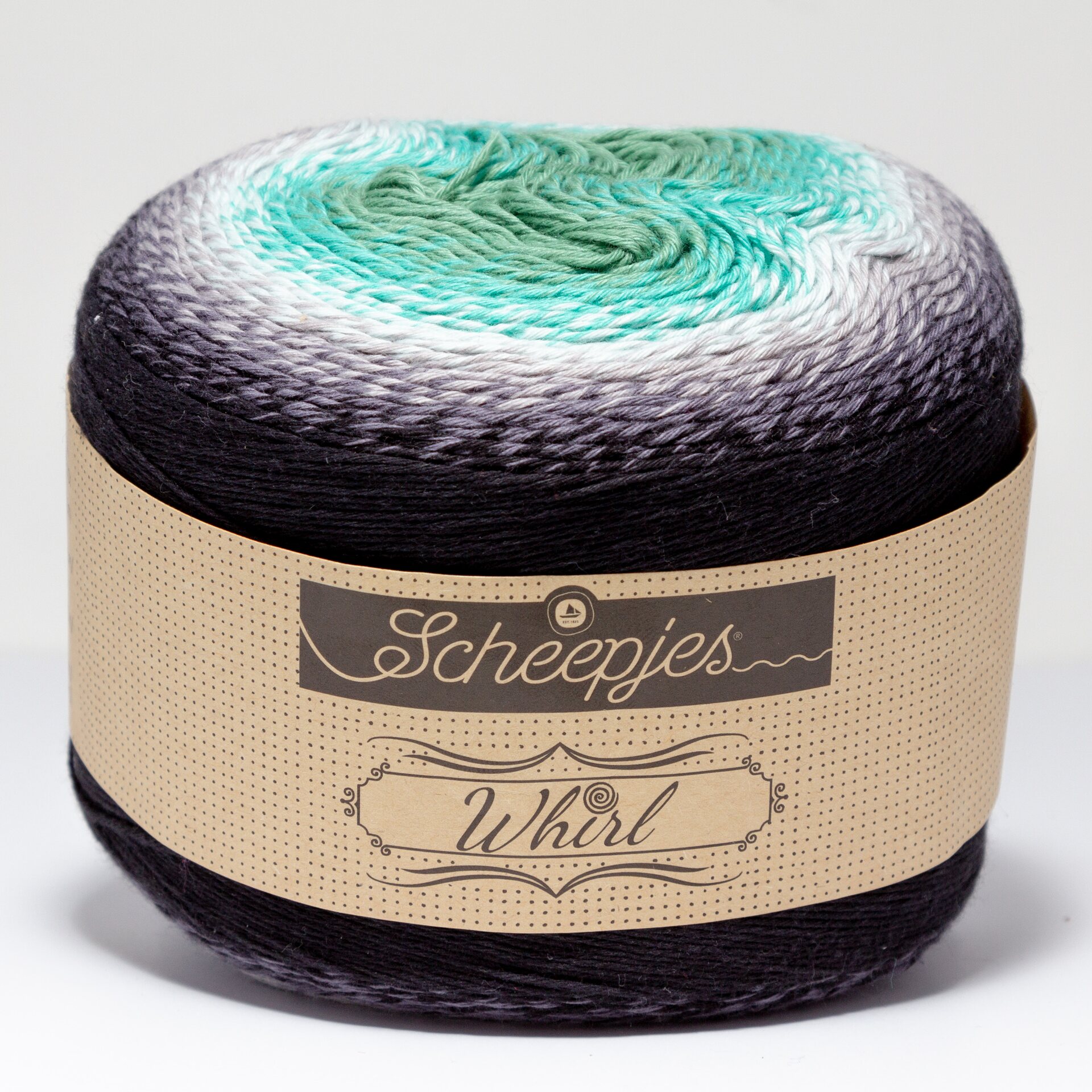 Scheepjes Whirl 785 Minty Black Velvet