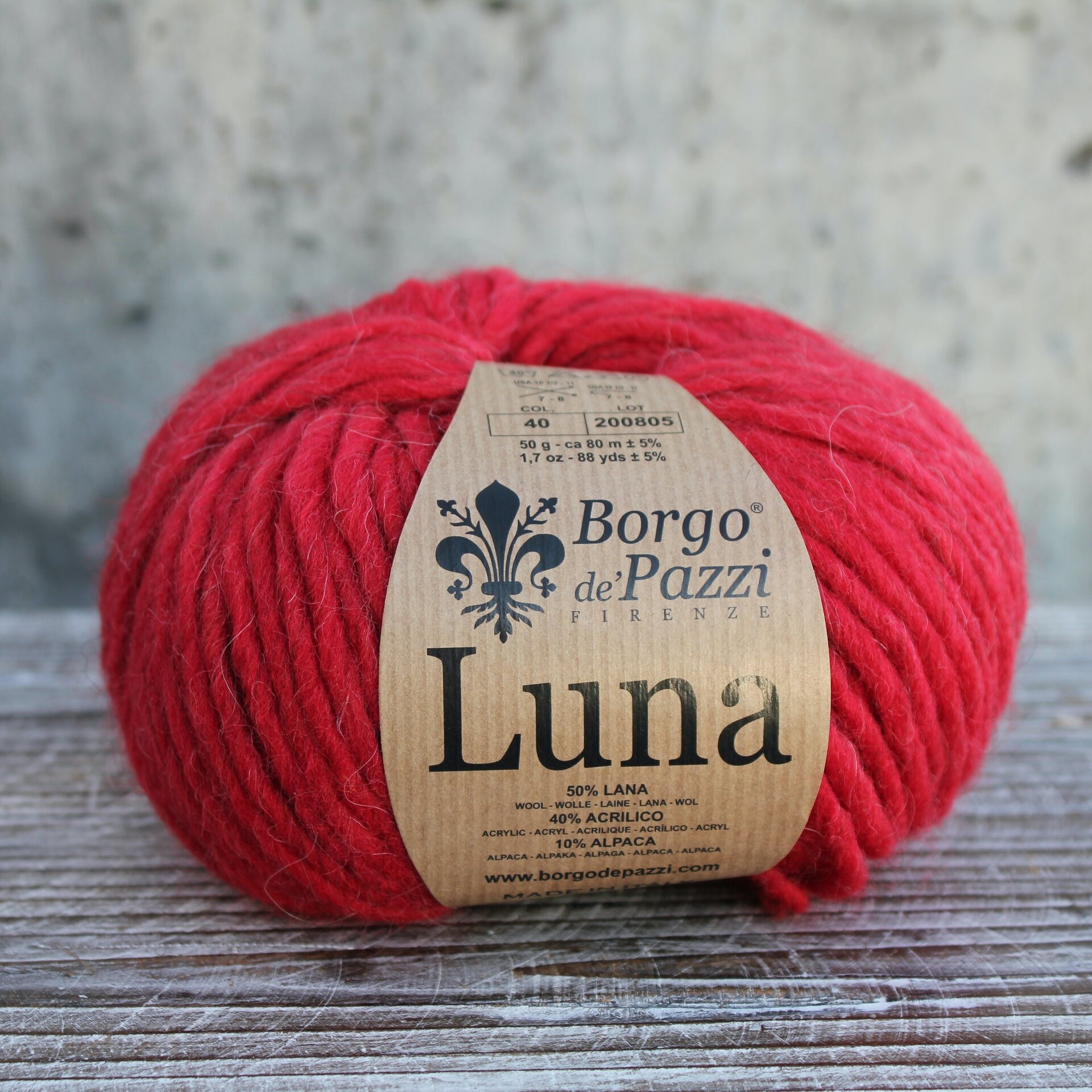 Borgo de'Pazzi Luna 40 punainen