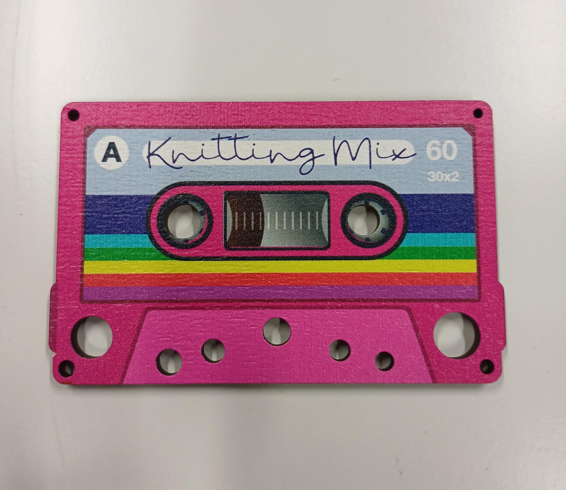 C-kasetti puikkomitta Pinkki