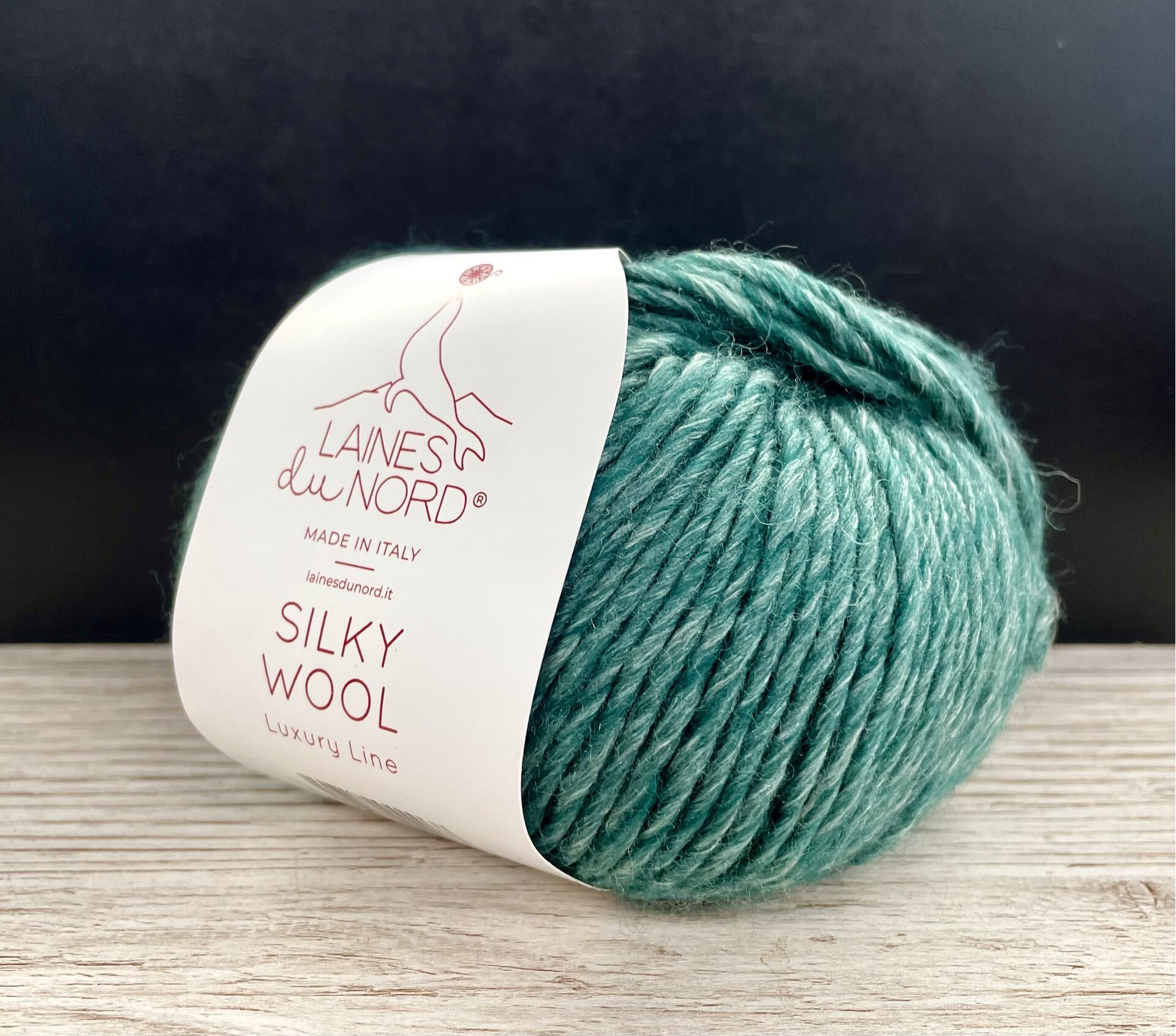 Laines du Nord Silky Wool 11 sinivihreä