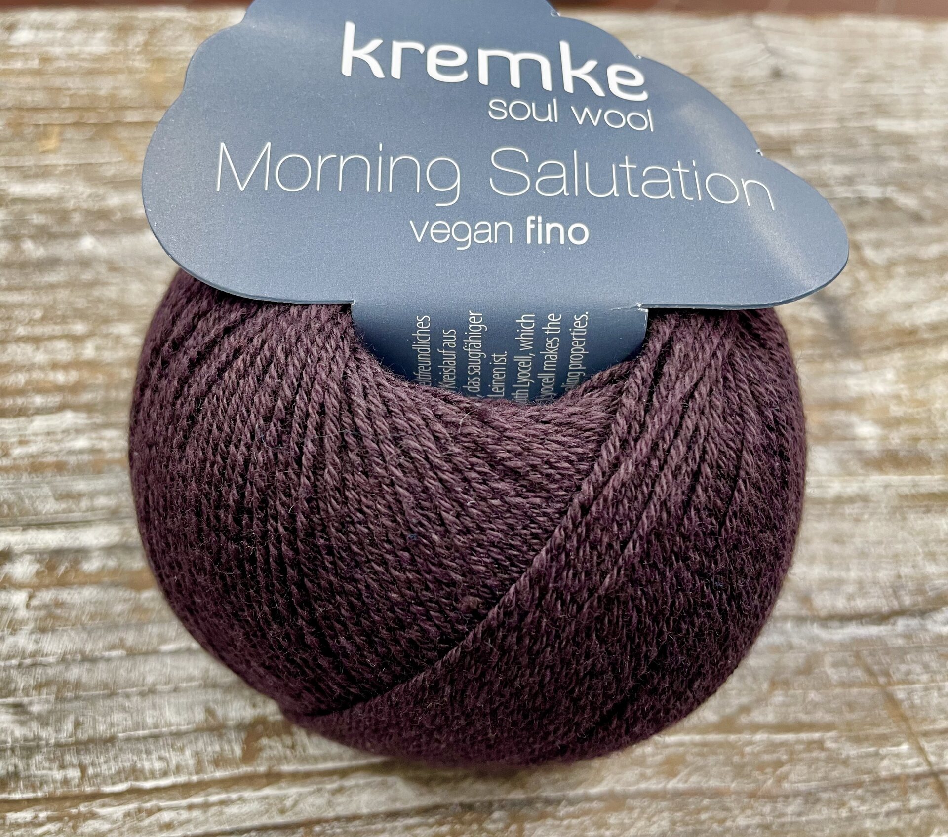 Kremke Soul Wool Morning Salutation Vegan Fino 08 tumma suklaa