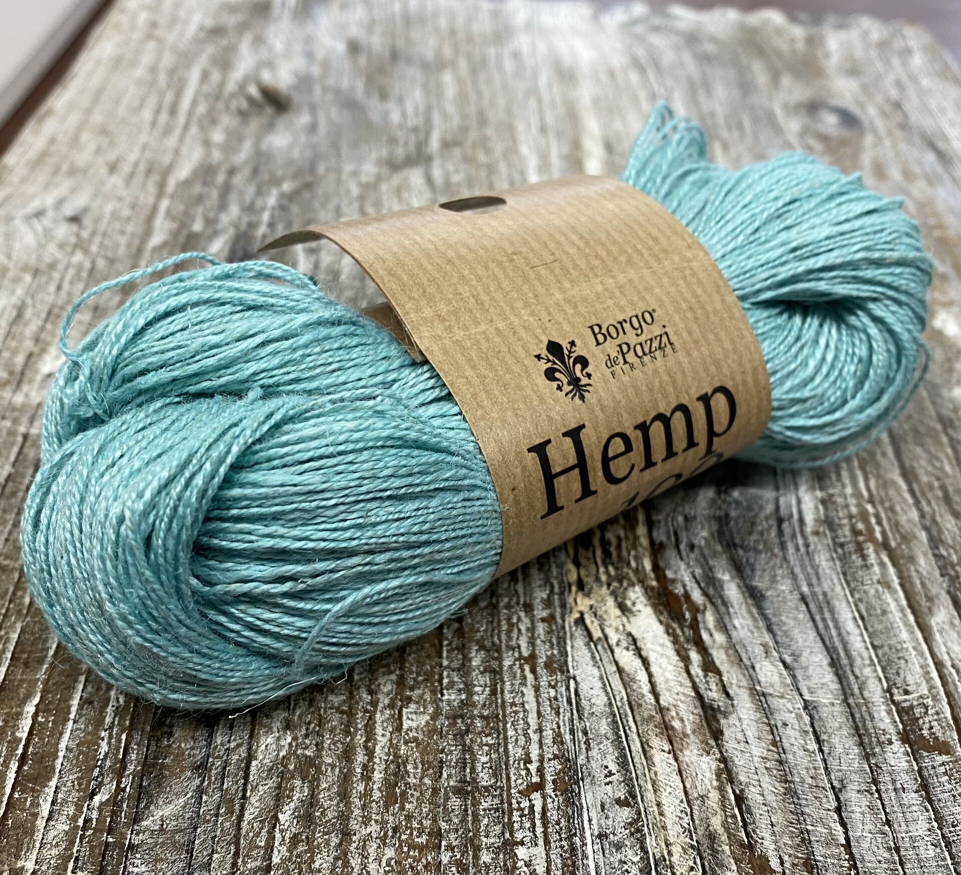 Borgo de'Pazzi Hemp 100 78 vaalea turkoosi