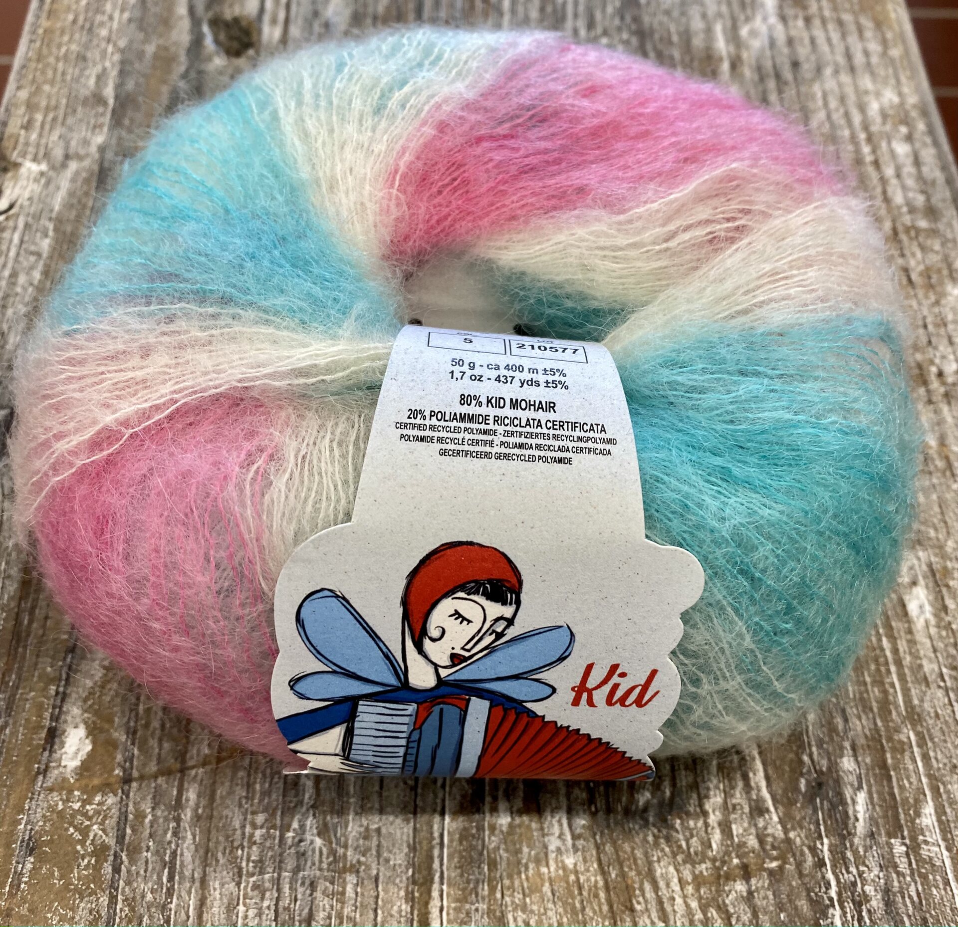 Borgo de'Pazzi Kid Mohair 5 karkkivärit