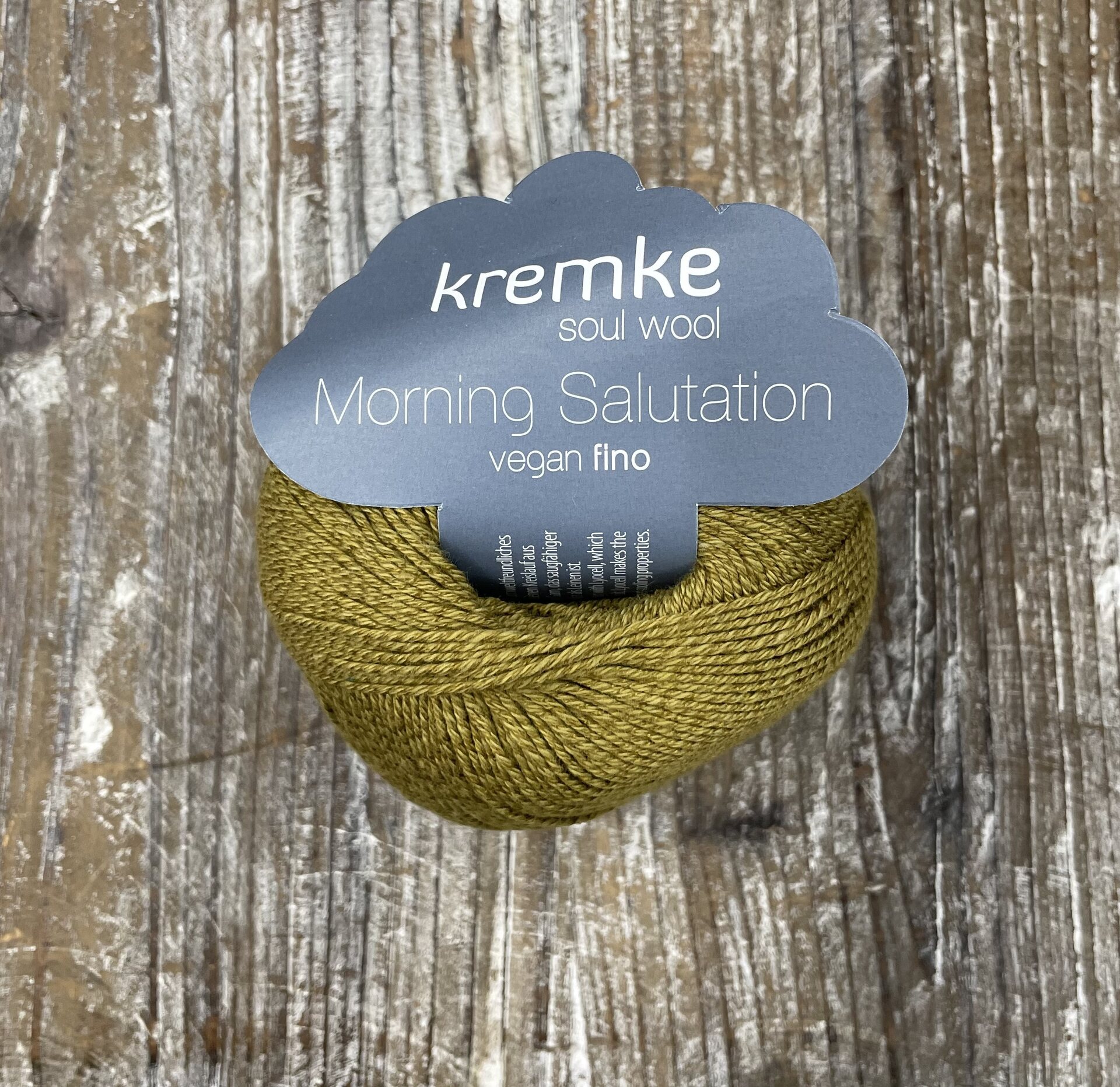 Kremke Soul Wool Morning Salutation Vegan Fino 12 Oliivinvihreä