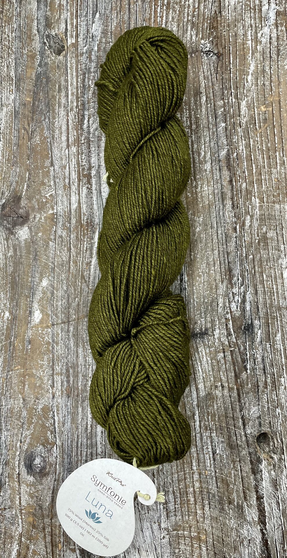 Knit Pro Luna merinosilkkilanka SS3014 Olive