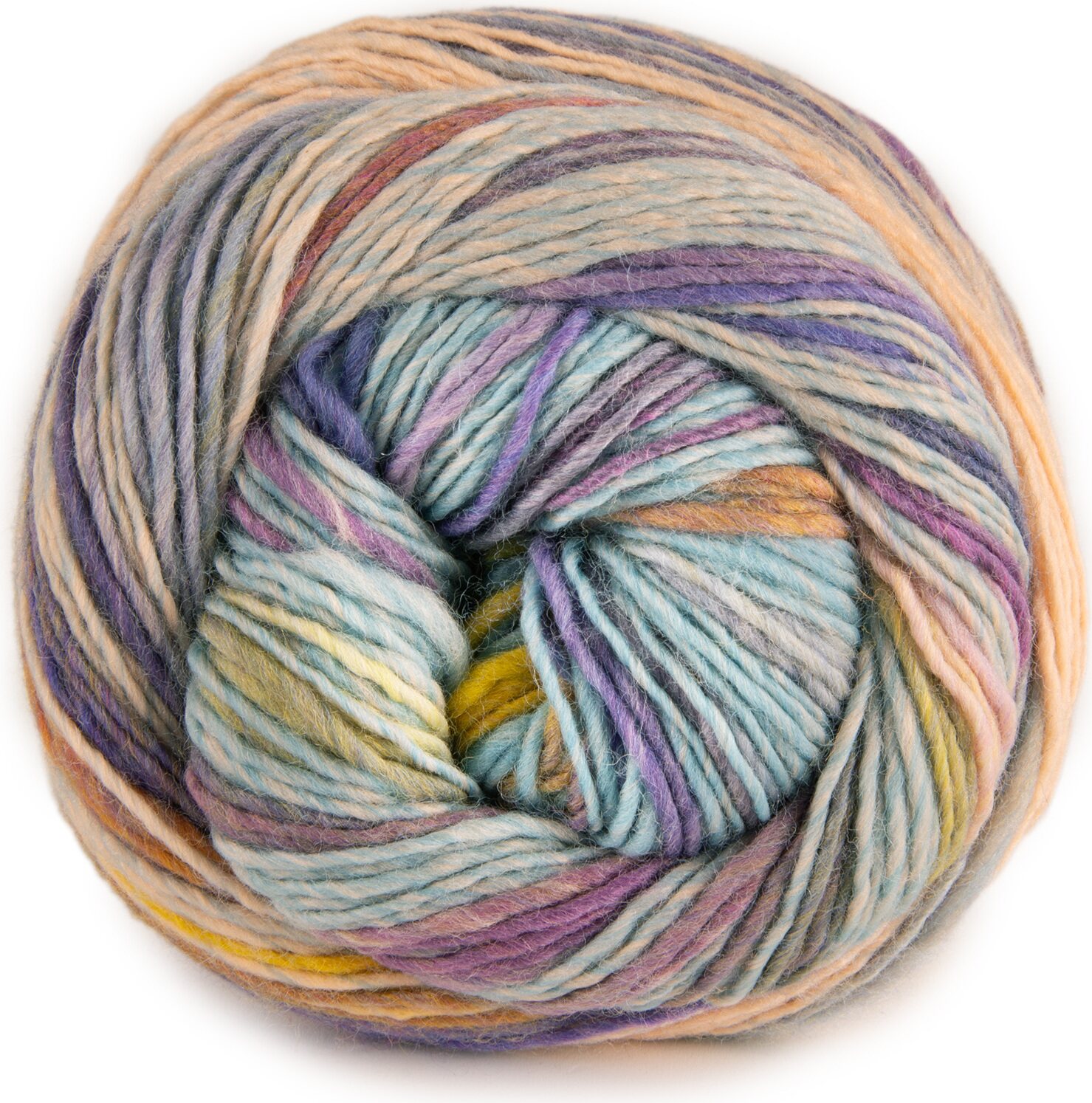 Laines du Nord Poema Stripes 6 sini-lila-persikka