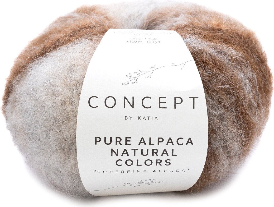 Concept by Katia Pure Alpaca Natural Color 103 Harmaabeige-kamelin ruskea-harmaa