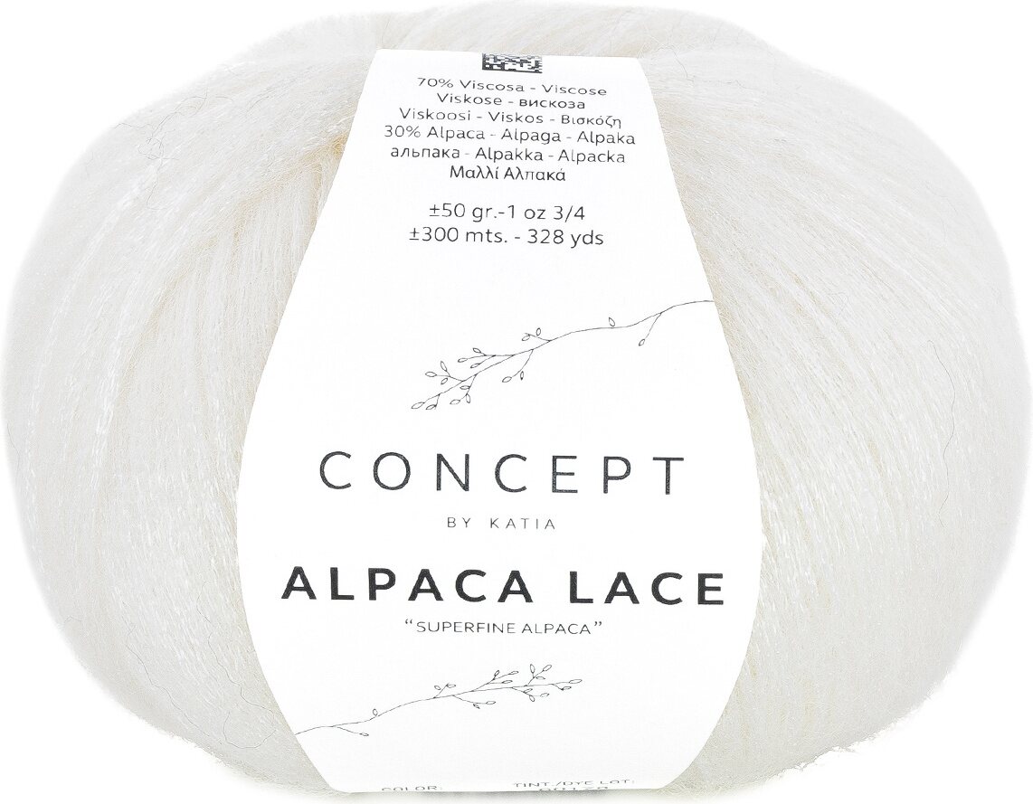 Concept by Katia Alpaca lace 081 valkoinen