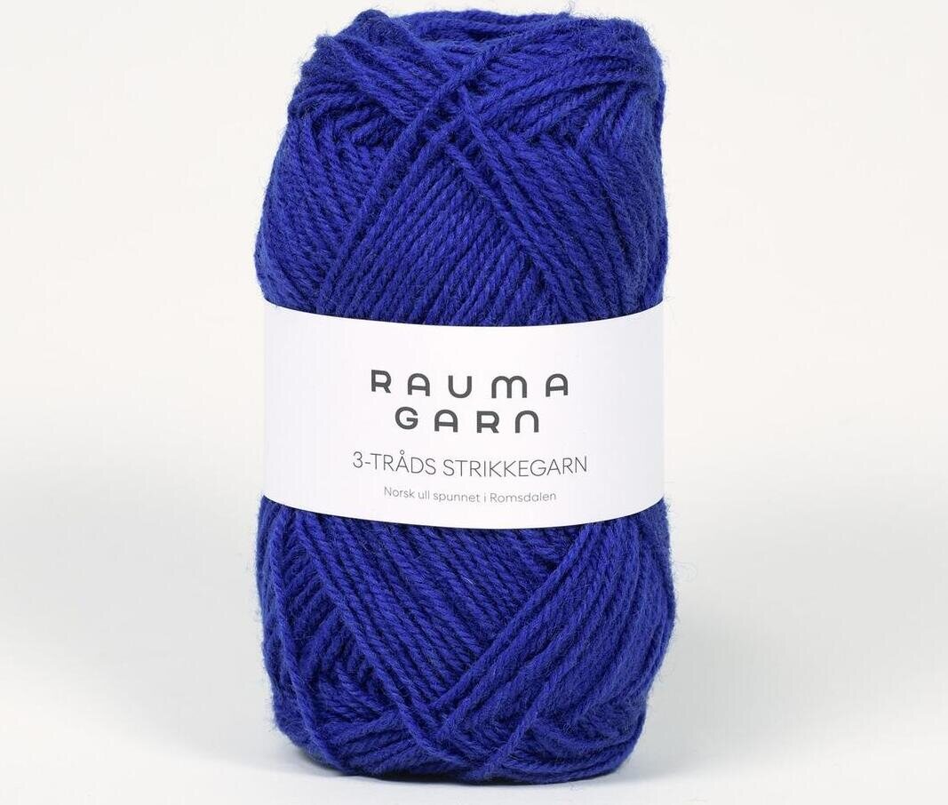Rauma Garn 3- tr strikkegarn 143 tumma farkku