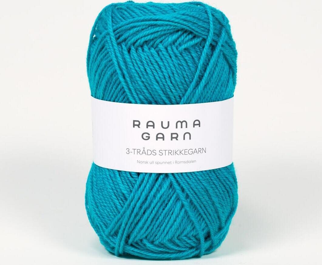 Rauma Garn 3- tr strikkegarn 175 merenvihreä