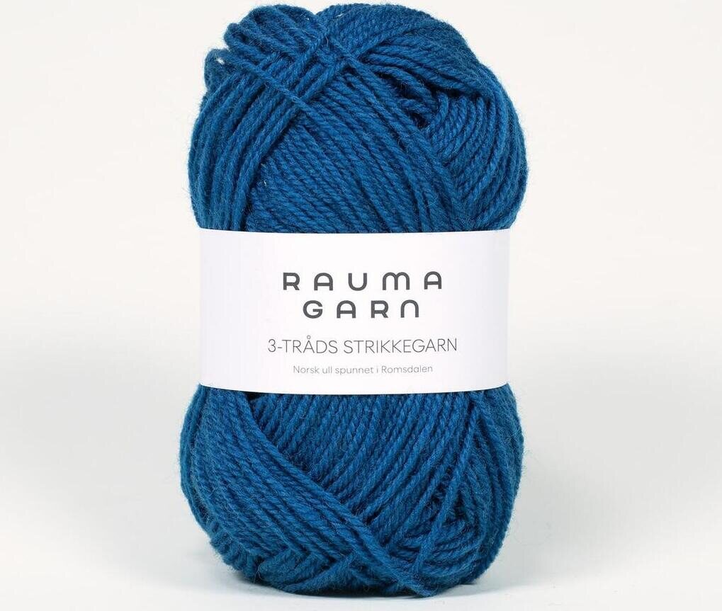 Rauma Garn 3- tr strikkegarn 184 petrooli