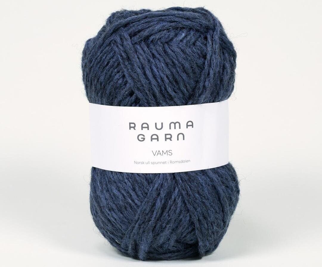 Rauma Garn Vams 404 tumma meleerattu petrooli