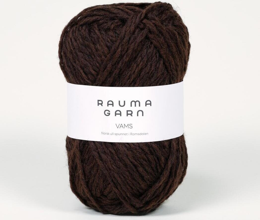 Rauma Garn Vams 417 tumma suklaanruskea