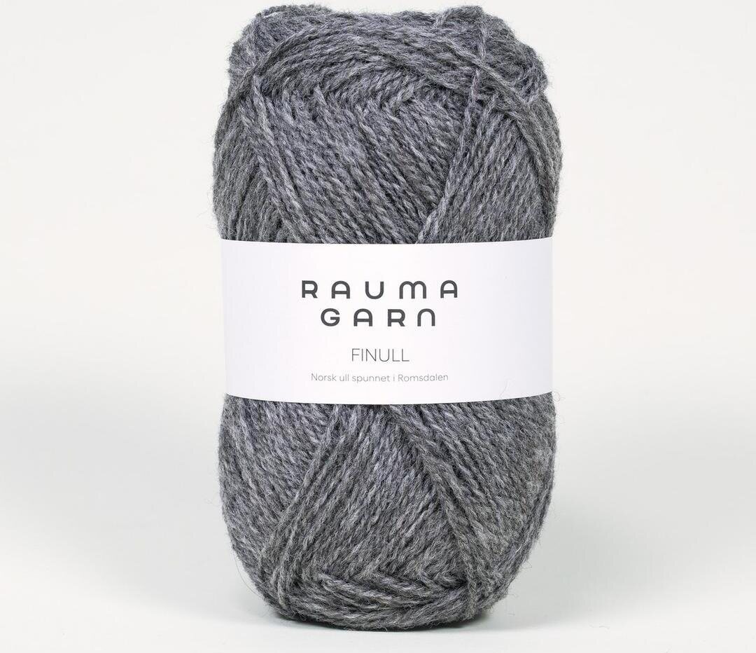 Rauma Garn Finull 0405 meleerattu tumma harmaa