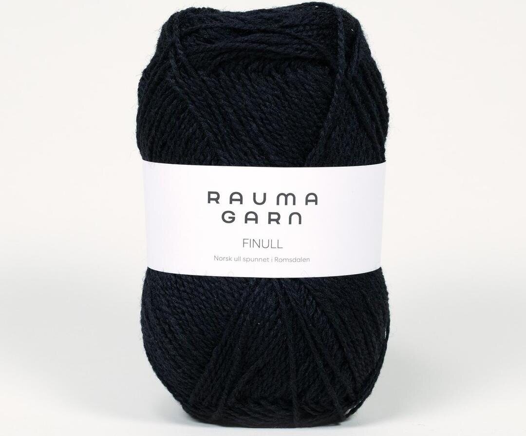 Rauma Garn Finull 0436 musta