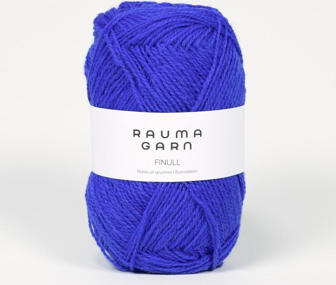 Rauma Garn Finull 437 kirkas sininen