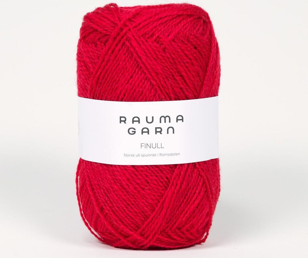 Rauma Garn Finull 0439 vadelmanpunainen