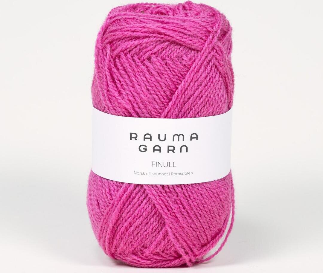 Rauma Garn Finull 0465 tumma roosa