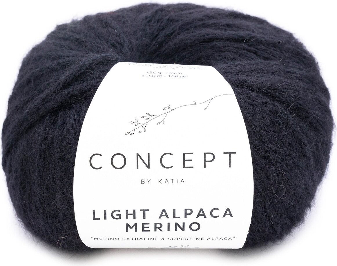 Concept by Katia Light Alpaca Merino 203 musta