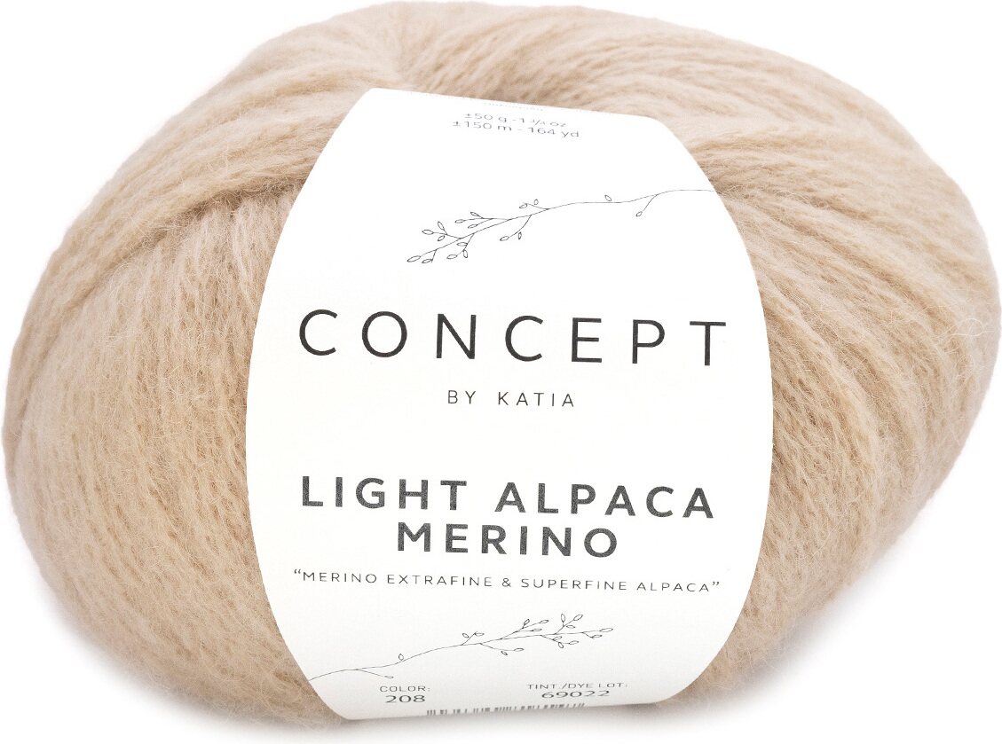 Concept by Katia Light Alpaca Merino 208 hiekka