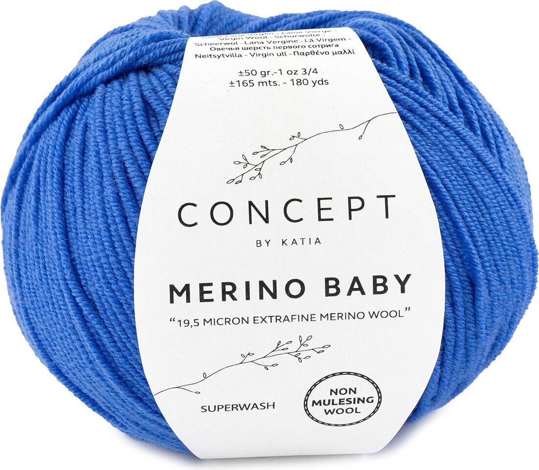 Katia Merino Baby 57 kirkas sininen
