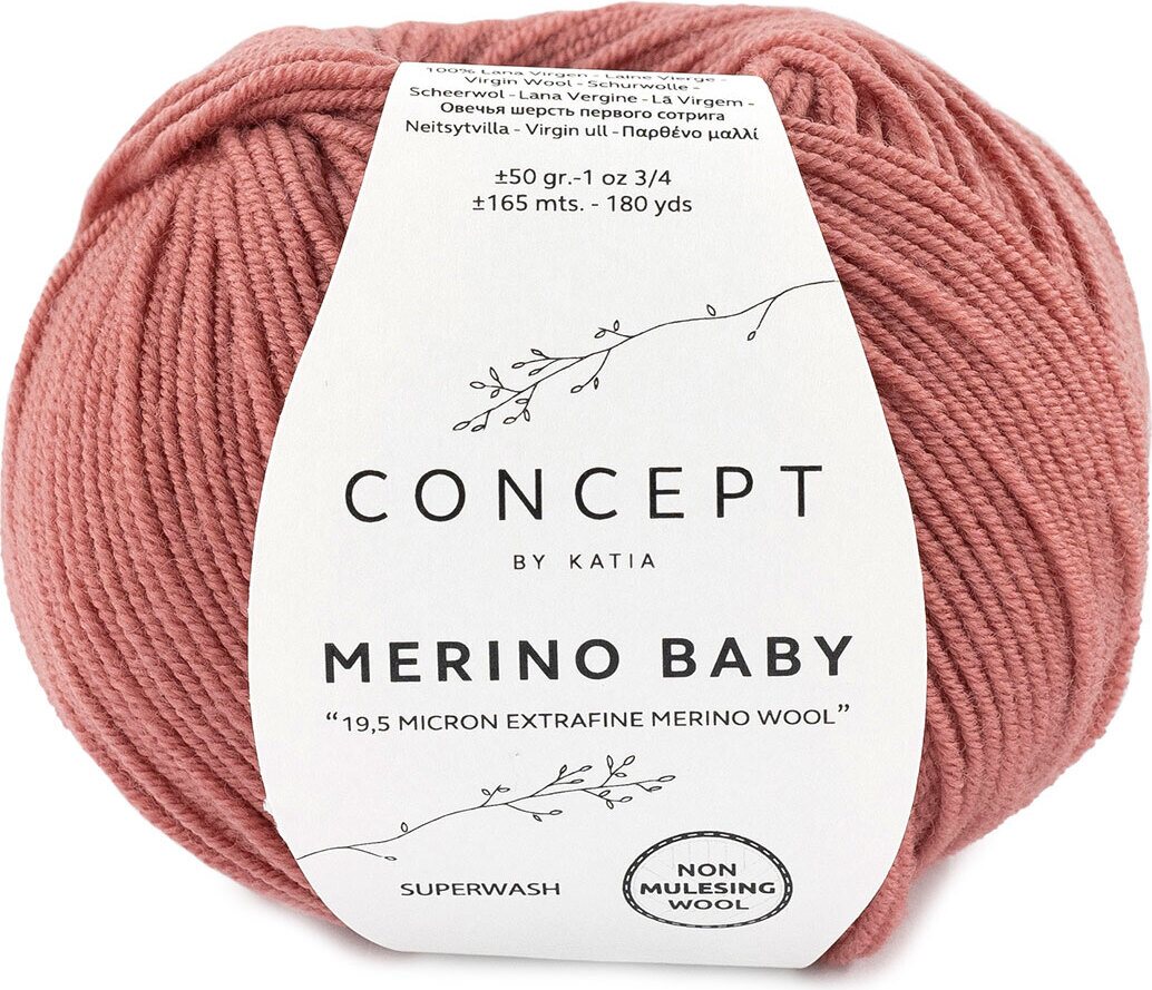 Katia Merino Baby 87 lohenpunainen
