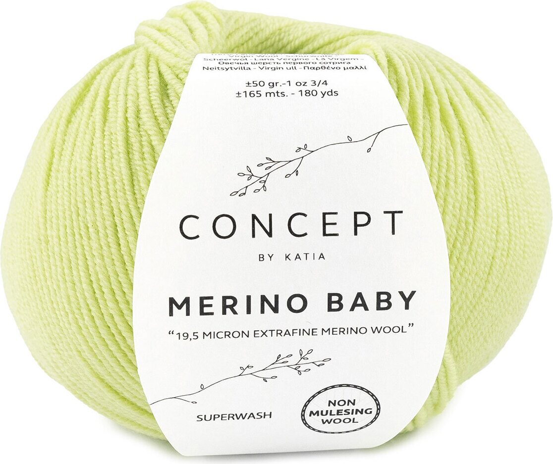 Katia Merino Baby 14 vaalea lime