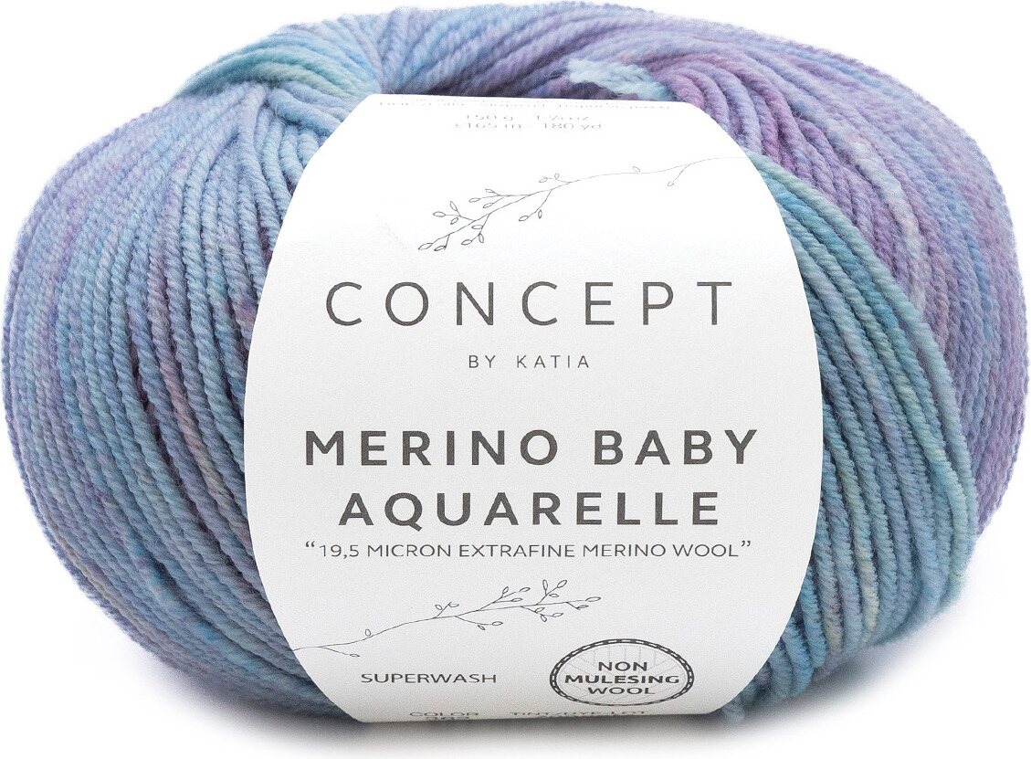 Concept by Katia Merino Baby Aquarelle 362 lila-sini-sinappi