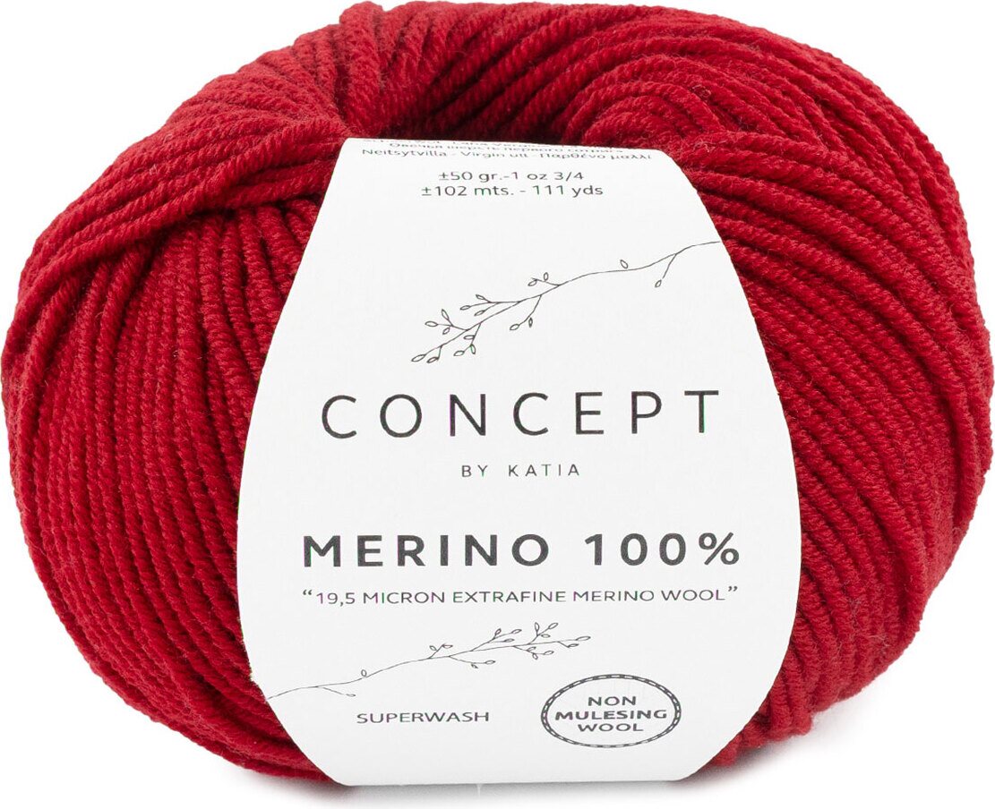 Katia Merino 100% 52 punainen