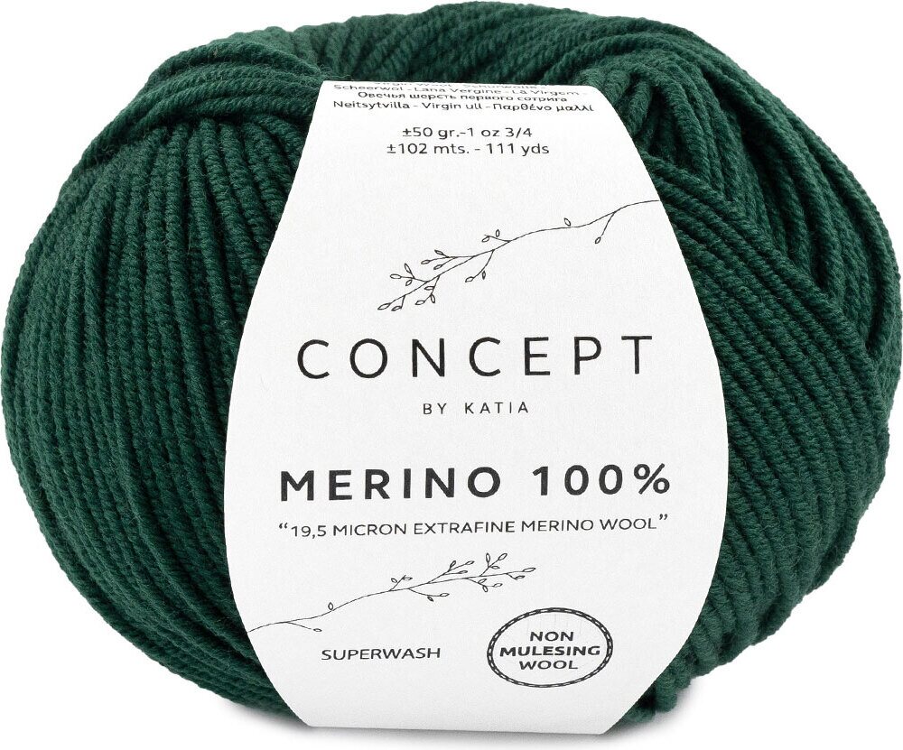 Katia Merino 100% 48 pullon vihreä