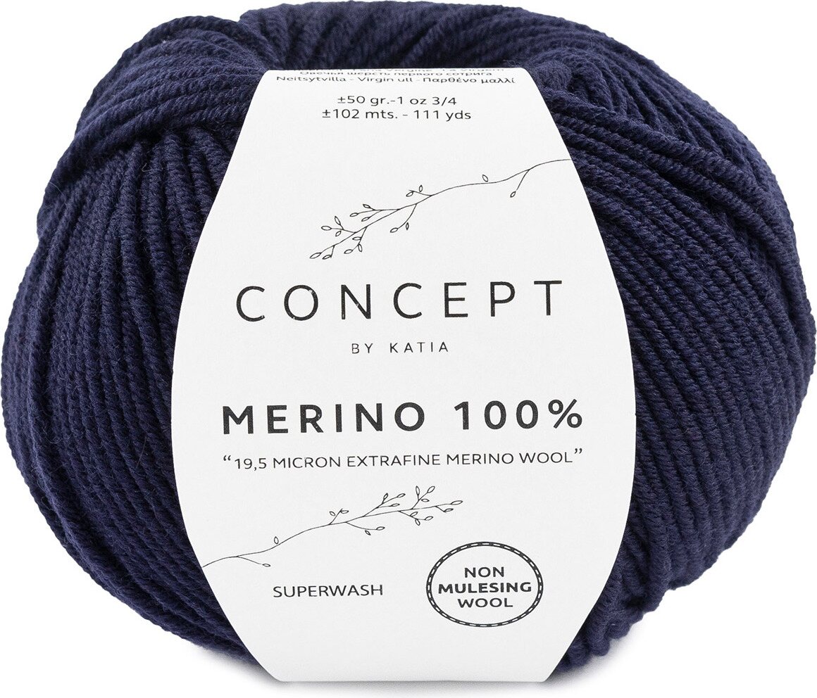 Katia Merino 100% 05 tumman sininen