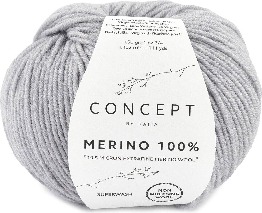 Katia Merino 100% 505 harmaa