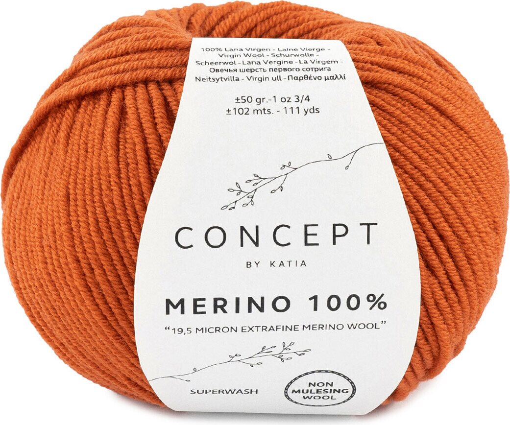 Katia Merino 100% 20 tumma oranssi