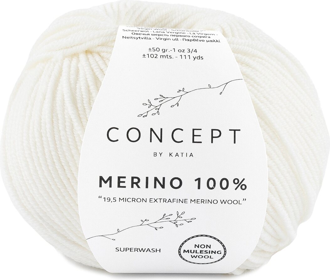 Katia Merino 100% 01 valkoinen