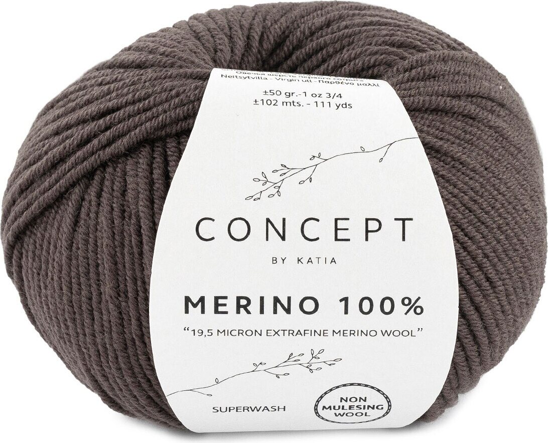 Katia Merino 100% 502 ruskea